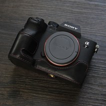 카메라제습함 가죽 소가죽 가방 바디 박스 케이스 소니 A1 A7S3 A7S III A7 Mark IV A7M4 A7R5 카메라 보호 슬리브 베이스 그립, [06] PU Leather, 06 PU Leather
