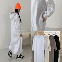킹 양기모 후드 롱원피스