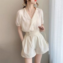 여름 캐주얼 코디 세트 투피스 셋트 직업ol 세트 여 -98360