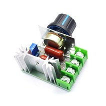 전압조절기2000W 모터 속도 컨트롤러 모듈 220V 고전력 전자 전압 조정기 조광기 온도 조절기, 한개옵션0