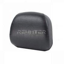 오토바이 등받이 허리보호 쿠션 시시 바 패드 시트 커버 pu 가죽 블랙 for harley sportster xl 883 1200 48 nightster, 블랙 등받이 패드