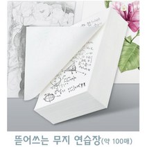 뜯어쓰는 무지 드로잉북 노트 연습장 100장 과학용품