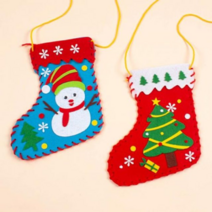 디작소 크리스마스DIY 양말 만들기 (4개세트) 023, one color