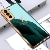 갤럭시 S23 plus 전기 도금 사슴 패턴 카메라보호 케이스