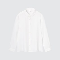 UNIQLO GIRLS 레이온 이지 케어 블라우스 긴팔455873