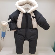 아가방 30% 겨울 베이비페어! 두툼 후끈 점프슈트형 패딩 우주복! 모자까지 싹 커버 추울수가 없어 유아 겨울 패딩우주복! 세련된 챠콜그레이 멋져 방한 우주복!