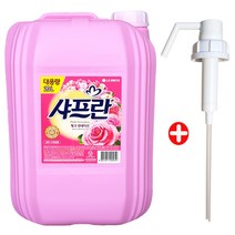 샤프란 핑크센세이션 20L + ( 전용펌프 ) 대용량 섬유유연제, 1통