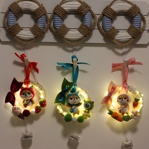 TPC21 양모 니들펠트 LED무드등 만들기 DIY키트 소품 장식 공예 세트 취미 재료 인형 드림캐쳐 핸드메이드, LED양모펠트_토끼시바