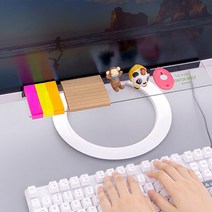 모니터 포스트잇 부착 보드 아크릴 선반 메모부착 회사 컴퓨터 메모판 수험생 회사원 업무메모 접착식