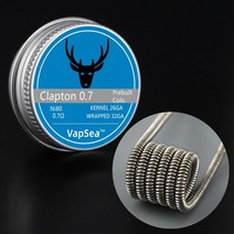 전자제품부품사전 제작 내경 3mm 구멍 코일 융합 Clapton 외계인 저항 A1 SS316L NI80 히팅 와이어, 08 Ni80-Deer_01 10Pack