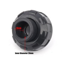 텃밭농기구 20-40mm UPVC 유니온 조인트 수족관 농업 온실 정원 관개 물 공급 배수 느슨한 커넥터, 내경 20mm, 01 Inner Dia 20mm