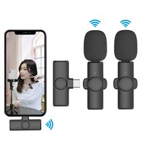 YACHEN 2.4G 노이즈캔슬링 무선 마이크 유튜브 촬영용 스마트폰 듀얼 마이크 Type-C/iphone, Type-C(충전식)