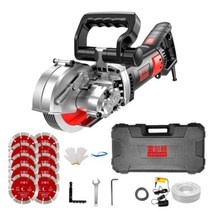 고속 콘크리트 홈파기 도로 커팅기 전선시멘트 절단기 벽커터기, 8280W 레이저+톱날10개
