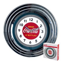 코카콜라 크롬 시계 30.5cm(12인치), Bottled Chrome