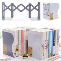 사무실 책상 접이식 철제 자바라 책꽂이 서류정리함, 책꽂이-중-그레이