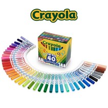 크레욜라 울트라 클린 수성 보드마카 40개입