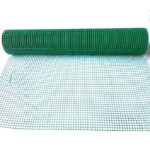 PVC 코팅망 울타리망 사각 크림프망 철망 발코니, 높이1m 두께1.2 구멍1.5cm 길이18m