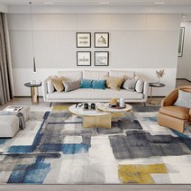 대형러그 빅사이즈 식탁밑 럭셔리한 북유럽 카펫 거실 바닥용 심플하고 모던한 홈 데-217