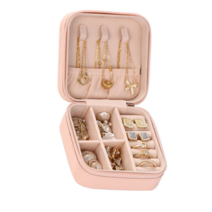 깔깔마켓 MJ21 악세사리 귀걸이 목걸이 반지 미니 보관함 보석함 정리함 케이스, 핑크