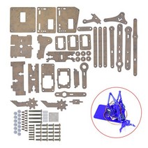 아두이노 키트 코딩 입문 교육 보드 점퍼선 SG90 MG90S 4 DOF Unassembly 아크릴 기계 팔 로봇 매니manipu, 05 Blue acrylio