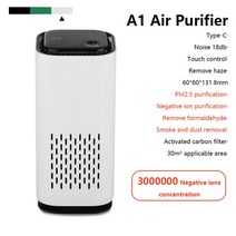 공기 청정기 공기 청정기 가정용 자동 연기 감지기 HEPA 필터 자동차 공기 청정기 USB 케이블 저소음 야간 조명 데스크탑, 06, 06 06
