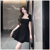 [미친가격투피스세트]체인볼레로자켓+플레어원피스