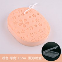 크린싱 클렌징퍼프 소프트 대나무숯 섬세한 닦기 얼굴 나무펄프 핑크 청결 두꺼운 빅 스폰지 여성 2601936065, 오렌지색 색 -2.5cm 두께 (치다