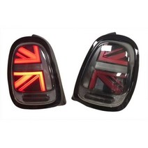 자동차 스타일링 LED 후면 램프 미등 BMW 미니 쿠퍼 F55 F56 F57 유니온 잭 스타일 애니메이션 테일, Black c