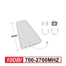 12dBi LPDA 2G 3G 4G 안테나 N 남성용 야외 휴대 전화 신호 부스터 증폭기 리피터 GSM UMTS LTE Lintratek, 02 10dbi (700-2700mhz)