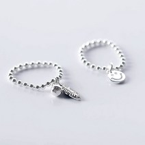 가배리본 리브 구슬 은반지 DIYSET 925 SILVER 은반지만들기 레시피포함 반지