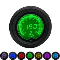 유면계 유량계 52mm 부스트/수온/오일 온도/볼트/타코미터/EGT/공기 연료 비율/오일 압력 게이지 LCD 디지, 03 Oil temp gauge