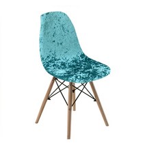 에펠 카페 업소용 식탁 1인용 원목 디자인 체어 인테리어의자 반짝이 벨벳 쉘 소프트 패브릭 의자 카페, 10 Mlhite green