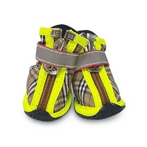 도기스쿨 체크신발 도기슈즈 외출산책화 이중벨크로 0호~5호 2color 색상랜덤발송, 랜덤발송(빨강/밤색)