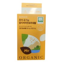 뉴트리원 퓨어 유기농 멀티비타민 & 미네랄, 30정