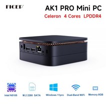 미니컴퓨터 Ficep AK1 프로 미니 Pc Windows 11 인텔 셀러론 N5105 DDR4 8GB 128GB 256GB SSD WIFI 10 게이머 컴퓨터 PK Beelin, 8G 128G, UK