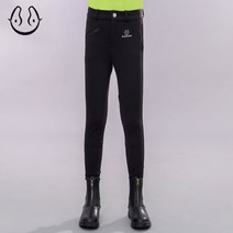 비경 키즈 공연바지 승마바지 편안한 승마장비 마술바지, 블랙, 130, 1개
