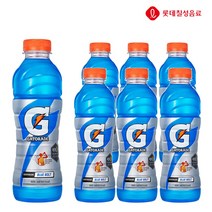 롯데칠성 게토레이 블루볼트 600ml x 6개 펫 이온음료 스포츠음료, 상세페이지 참조