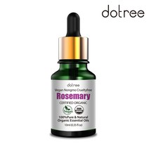 도트리 100% 유기농 비건 아로마 에센셜 오일 원액 로즈마리 10ml, 단품
