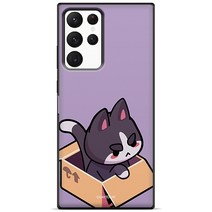 갤럭시S23울트라 케이스 박스 냥이 마그네틱 카드 범퍼