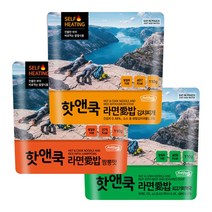 핫앤쿡 라면애밥 짬뽕/쇠고기미역국/김치찌개 3종세트