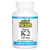내츄럴 팩터스 비타민 K2 MK-7 120 mcg 60베지캡슐
