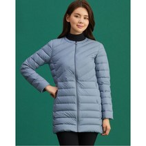 [20FW 헤지스 골프 여성]페일블루 소프트터치 다운 미디움 점퍼-HWJU0D971B5