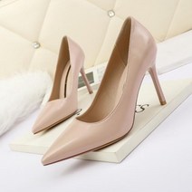 심플 기본 여성 하이힐 9cm 면접용 키작녀 구두 펌프스 아나운서 결혼식 하객룩