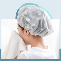 염색 세안 방수 비닐 샤워캡 머리 헤어캡 주방 미용실, 1개, 3-비닐헤어캡-옐로우