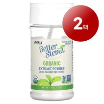 리암마켓 Now Foods 나우 푸드 베터 스테비아 오가닉 추출물 파우더 28g 1팩, 2팩