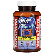 Yerba Prima Prebiotic Colon Care 180 Capsules, One Color, One Size
