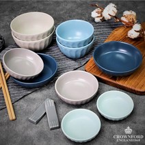 크라운포트 엠버드 홈세트 14p 1인 2인 식기 세트 신혼부부 그릇 세트 홈파티 집들이 선물, 크라운포드 엠버드 홈세트 14P