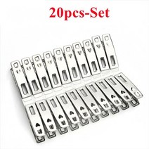 타프클립 어닝 핀 고강도 가족 20 개대 스테인레스 스틸 비치 타월 클립 가정용 방풍 옷 해변 의자에 대한 페그 이불 클램프 홀더 매달려, 20개 세트