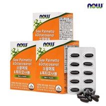 나우푸드 쏘팔메토 & 옥타코사놀 60캡슐 3박스, 60정, 3개