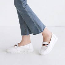 심플 버클 가죽 로퍼 GL720